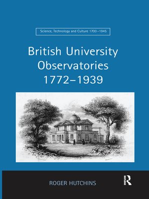 cover image of British University Observatories 1772–1939